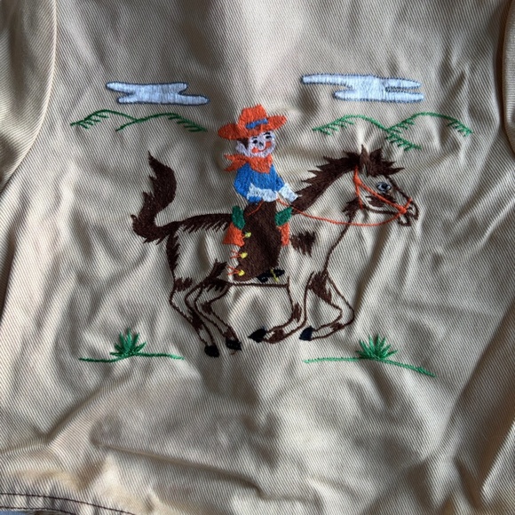 Vintage Kid’s 70's Cowboy Western Jacket &  Bandana Print Button Down- 3T - Picture 6 of 10